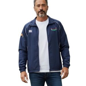 CANTERBURY Big & Tall Mens Fall Jacket Blue White Piping Size …